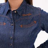 Blusa Wrangler Mezclilla Retro Lisa 043